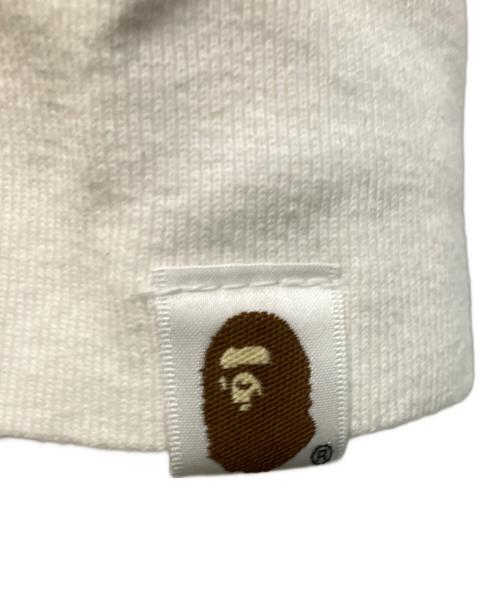 A BATHING APE（ア ベイシング エイプ）A BATHING APE (ア ベイシング エイプ) 長袖カットソー ホワイト サイズ:Mの古着・服飾アイテム