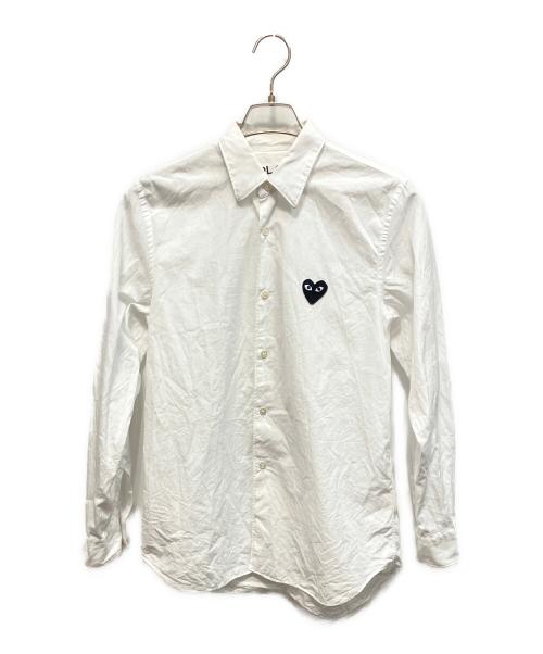 PLAY COMME des GARCONS（プレイコムデギャルソン）PLAY COMME des GARCONS (プレイコムデギャルソン) 長袖シャツ ホワイト サイズ:Sの古着・服飾アイテム