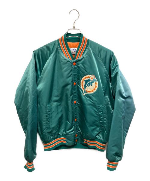 Chalk Line（チョークライン）Chalk Line (チョークライン) USA製 スタジャン エメラルドグリーン サイズ:Lの古着・服飾アイテム