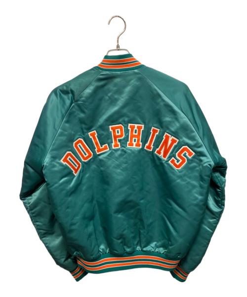 Chalk Line（チョークライン）Chalk Line (チョークライン) USA製 スタジャン エメラルドグリーン サイズ:Lの古着・服飾アイテム