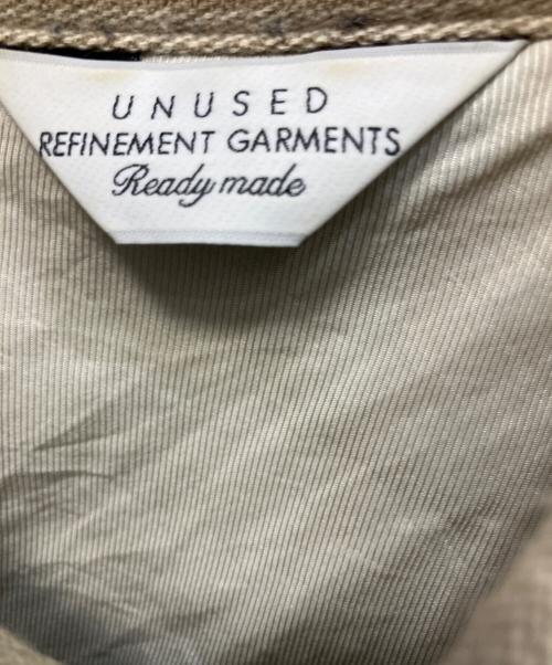 UNUSED（アンユーズド）UNUSED (アンユーズド) オーバーサイズ チェックシャツ 17AW 長袖シャツ ベージュ×ブラウン サイズ:3の古着・服飾アイテム