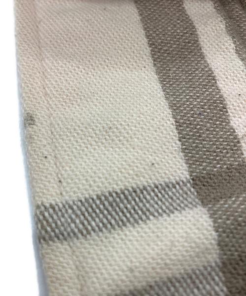 UNUSED（アンユーズド）UNUSED (アンユーズド) オーバーサイズ チェックシャツ 17AW 長袖シャツ ベージュ×ブラウン サイズ:3の古着・服飾アイテム