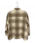 UNUSED (アンユーズド) オーバーサイズ チェックシャツ 17AW 長袖シャツ ベージュ×ブラウン サイズ:3：21000円
