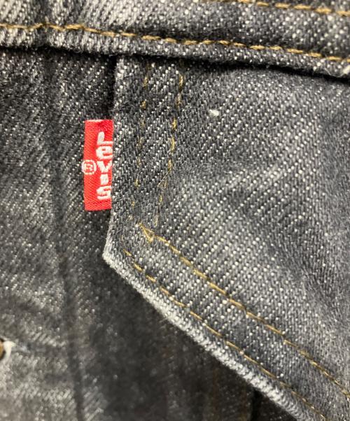 LEVI'S（リーバイス）LEVI'S (リーバイス) ネルライナー ボタン裏527 ブラックデニムジャケット ブラック サイズ:Lの古着・服飾アイテム