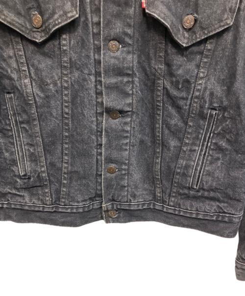 LEVI'S（リーバイス）LEVI'S (リーバイス) ネルライナー ボタン裏527 ブラックデニムジャケット ブラック サイズ:Lの古着・服飾アイテム