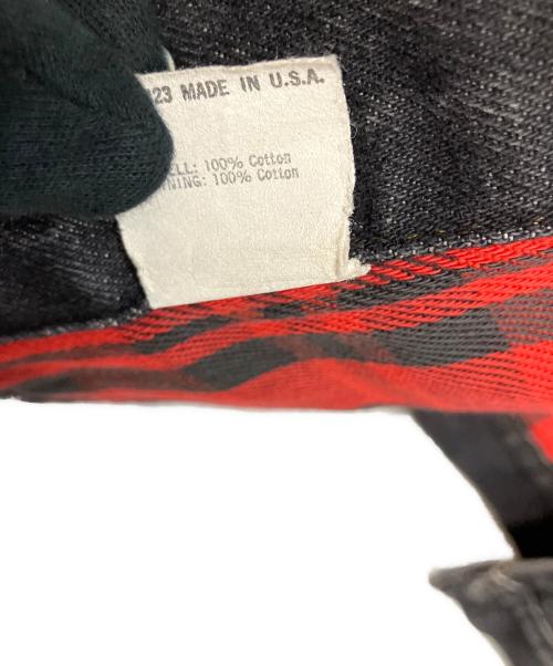 LEVI'S（リーバイス）LEVI'S (リーバイス) ネルライナー ボタン裏527 ブラックデニムジャケット ブラック サイズ:Lの古着・服飾アイテム