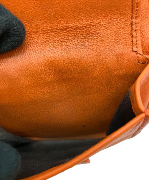 BOTTEGA VENETA（ボッテガベネタ）BOTTEGA VENETA (ボッテガベネタ) イントレチャート 2つ折り財布 オレンジの古着・服飾アイテム