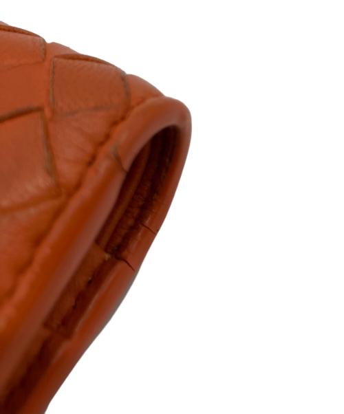 BOTTEGA VENETA（ボッテガベネタ）BOTTEGA VENETA (ボッテガベネタ) イントレチャート 2つ折り財布 オレンジの古着・服飾アイテム