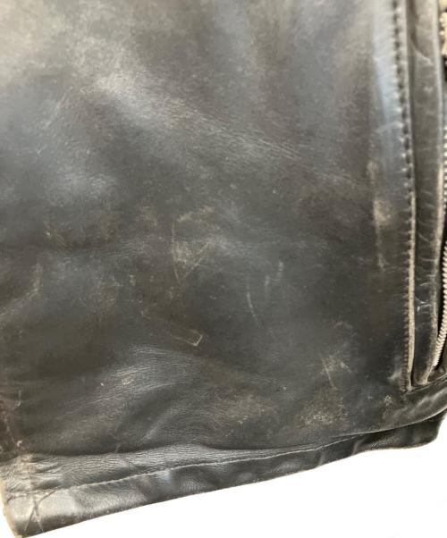 Schott（ショット）Schott (ショット) レザージャケット ブラック サイズ:38の古着・服飾アイテム