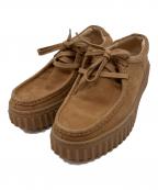 CLARKSクラークス）の古着「モカシンシューズ」｜ブラウン