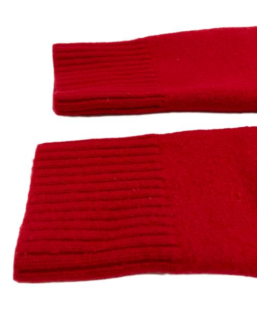 AMI Alexandre Mattiussi（アミアレクサンドルマテュッシ）AMI Alexandre Mattiussi (アミアレクサンドルマテュッシ) AMI DE COEUR CREW NECK SWEATER 厚手ニット レッド サイズ:XSの古着・服飾アイテム