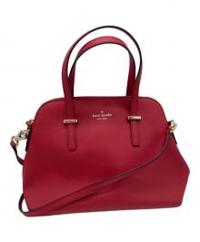 Kate Spade（ケイトスペード）の古着「2WAYハンドバッグ」｜レッド