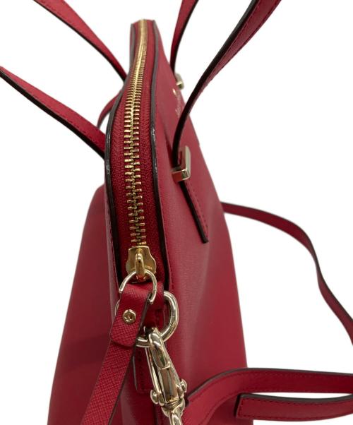 Kate Spade（ケイトスペード）Kate Spade (ケイトスペード) 2WAYハンドバッグ レッドの古着・服飾アイテム