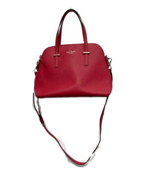 Kate Spade（ケイトスペード）Kate Spade (ケイトスペード) 2WAYハンドバッグ レッドの古着・服飾アイテム
