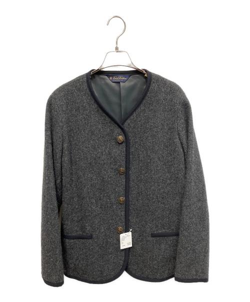 BROOKS BROTHERS（ブルックスブラザーズ）BROOKS BROTHERS (ブルックスブラザーズ) ノーカラージャケット グレー サイズ:Sの古着・服飾アイテム