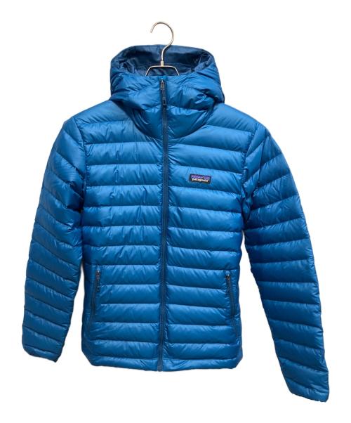 Patagonia（パタゴニア）Patagonia (パタゴニア) ダウンセーターフーディ ダウンジャケット ブルー サイズ:Sの古着・服飾アイテム
