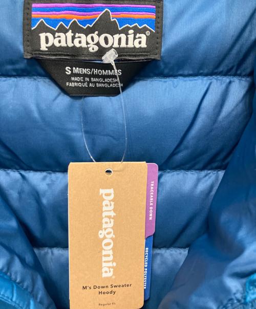 Patagonia（パタゴニア）Patagonia (パタゴニア) ダウンセーターフーディ ダウンジャケット ブルー サイズ:Sの古着・服飾アイテム