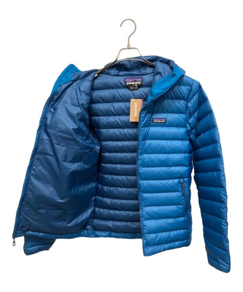Patagonia（パタゴニア）Patagonia (パタゴニア) ダウンセーターフーディ ダウンジャケット ブルー サイズ:Sの古着・服飾アイテム