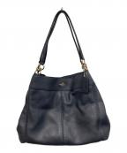 COACHコーチ）の古着「ハンドバッグ」｜ネイビー