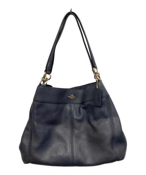 COACH（コーチ）COACH (コーチ) ハンドバッグ ネイビーの古着・服飾アイテム