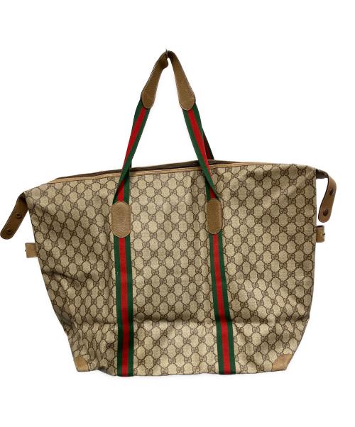 GUCCI（グッチ）GUCCI (グッチ) OLD GUCCI トートバッグ ベージュの古着・服飾アイテム