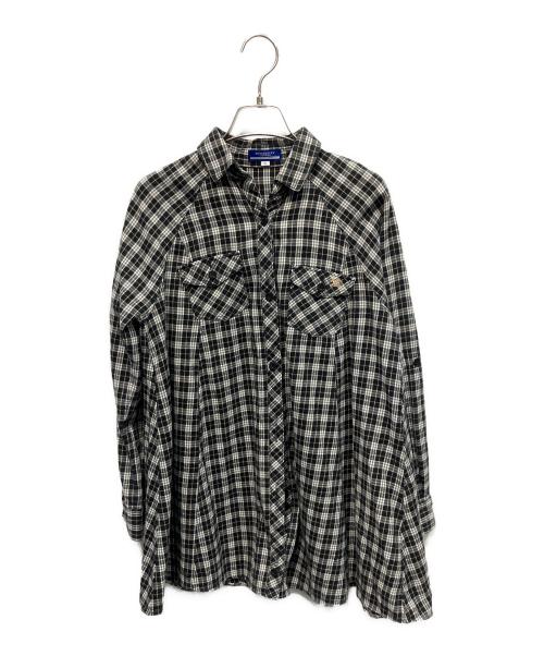 BURBERRY BLUE LABEL（バーバリー ブルー レーベル）BURBERRY BLUE LABEL (バーバリー ブルー レーベル) 長袖シャツ ブラック サイズ:38の古着・服飾アイテム