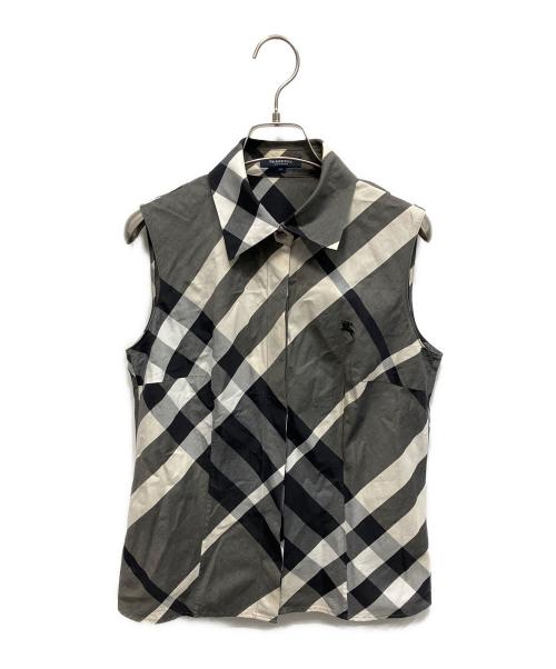 BURBERRY LONDON（バーバリーロンドン）BURBERRY LONDON (バーバリーロンドン) ノースリーブシャツ グレー サイズ:40の古着・服飾アイテム