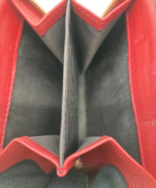 GUCCI（グッチ）GUCCI (グッチ) マイクログッチシマ 2つ折り財布 レッドの古着・服飾アイテム