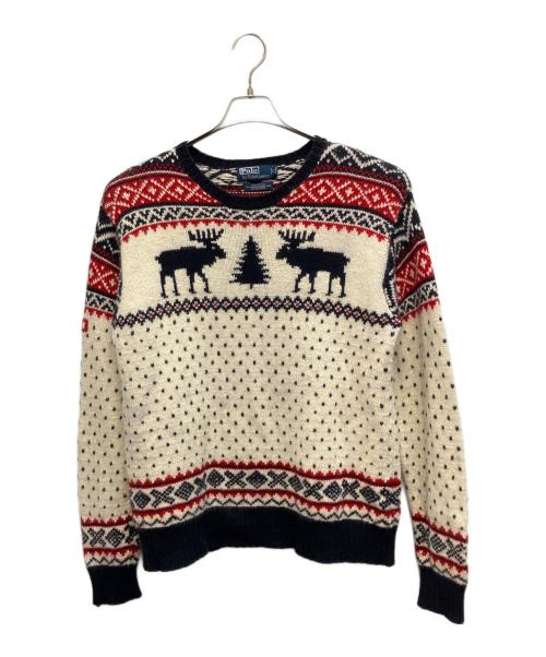 POLO RALPH LAUREN（ポロ・ラルフローレン）POLO RALPH LAUREN (ポロ・ラルフローレン) 厚手ニット マルチカラー サイズ:Lの古着・服飾アイテム