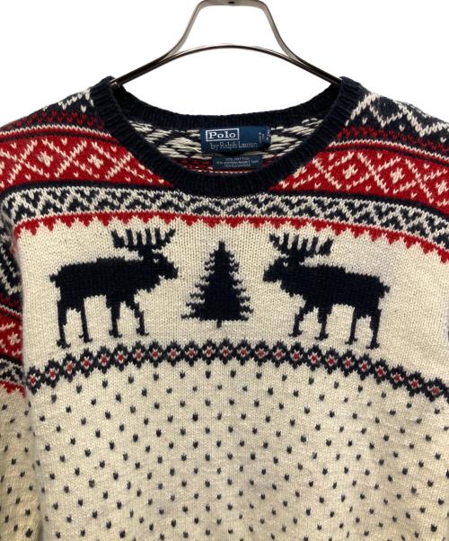POLO RALPH LAUREN（ポロ・ラルフローレン）POLO RALPH LAUREN (ポロ・ラルフローレン) 厚手ニット マルチカラー サイズ:Lの古着・服飾アイテム