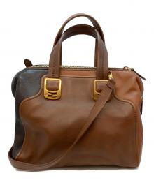 FENDI（フェンディ）の古着「カメレオン ミニ 2WAYバッグ」｜ブラウン