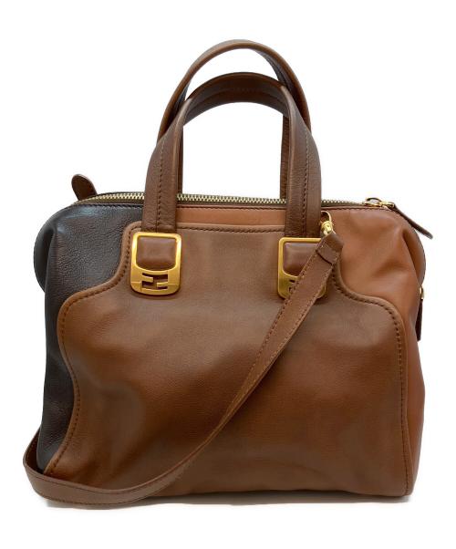 FENDI（フェンディ）FENDI (フェンディ) カメレオン ミニ 2WAYバッグ ブラウンの古着・服飾アイテム