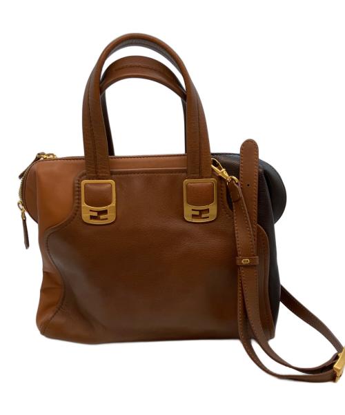 FENDI（フェンディ）FENDI (フェンディ) カメレオン ミニ 2WAYバッグ ブラウンの古着・服飾アイテム