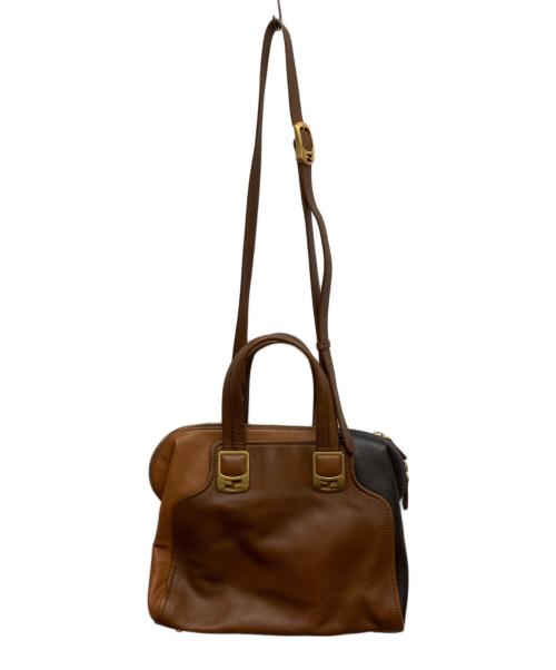 FENDI（フェンディ）FENDI (フェンディ) カメレオン ミニ 2WAYバッグ ブラウンの古着・服飾アイテム