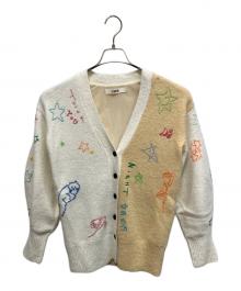 furfur（ファーファー）の古着「厚手カーディガン」｜ホワイト×ベージュ