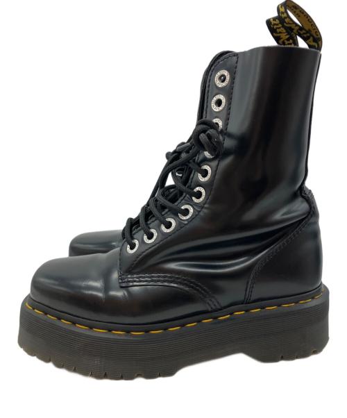 Dr.Martens（ドクターマーチン）Dr.Martens (ドクターマーチン) QUAD SQUARED クワッド スクエア 10ホールブーツ ブラック サイズ:UK4の古着・服飾アイテム