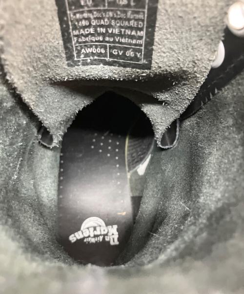 Dr.Martens（ドクターマーチン）Dr.Martens (ドクターマーチン) QUAD SQUARED クワッド スクエア 10ホールブーツ ブラック サイズ:UK4の古着・服飾アイテム