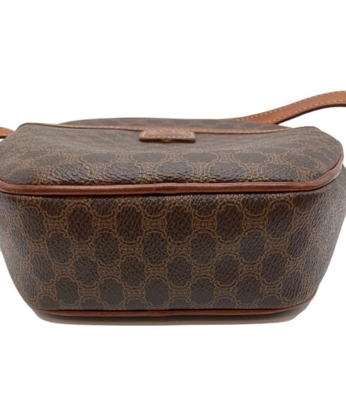 CELINE（セリーヌ）CELINE (セリーヌ) マカダム ブラゾン OLD ショルダーバッグ ブラウンの古着・服飾アイテム