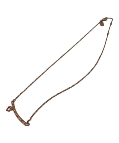 COACH（コーチ）COACH (コーチ) アーチストーンネックレス ピンクゴールドの古着・服飾アイテム