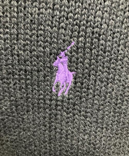 POLO RALPH LAUREN（ポロ・ラルフローレン）POLO RALPH LAUREN (ポロ・ラルフローレン) 90s 厚手ニット ブラック サイズ:XXLの古着・服飾アイテム