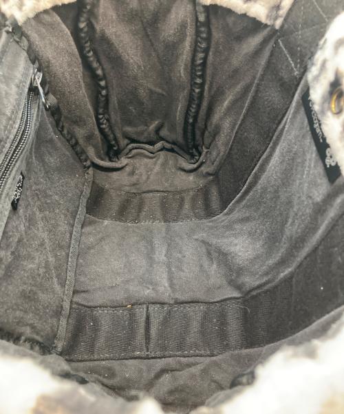 PORTER（ポーター）PORTER (ポーター) PS Pictogram (ピーエス ピクトグラム) アニマル柄 ハンドバッグ ブラック×ホワイトの古着・服飾アイテム