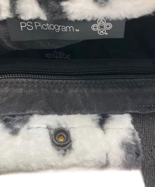 PORTER（ポーター）PORTER (ポーター) PS Pictogram (ピーエス ピクトグラム) アニマル柄 ハンドバッグ ブラック×ホワイトの古着・服飾アイテム