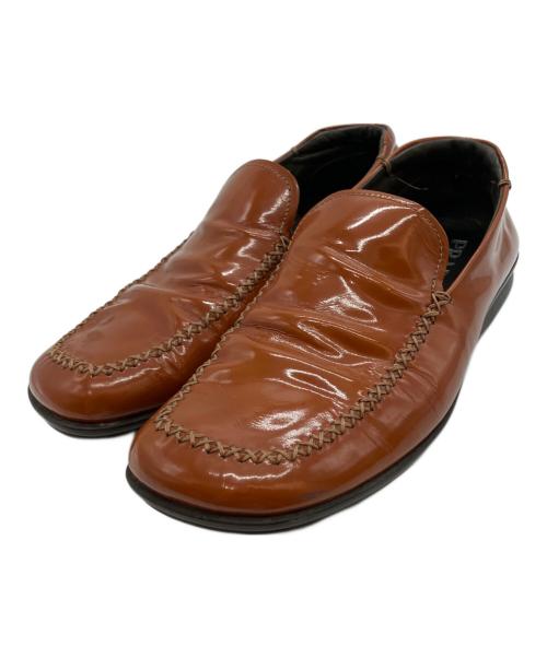 PRADA（プラダ）PRADA (プラダ) ローファー ブラウン サイズ:7 1/2の古着・服飾アイテム