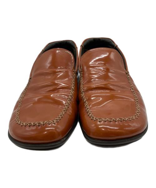 PRADA（プラダ）PRADA (プラダ) ローファー ブラウン サイズ:7 1/2の古着・服飾アイテム