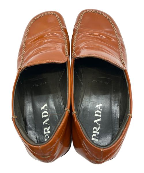 PRADA（プラダ）PRADA (プラダ) ローファー ブラウン サイズ:7 1/2の古着・服飾アイテム