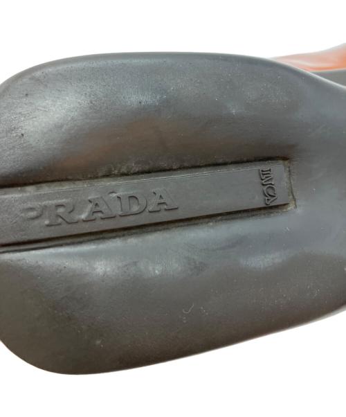 PRADA（プラダ）PRADA (プラダ) ローファー ブラウン サイズ:7 1/2の古着・服飾アイテム