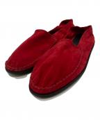 FERRANTE VIAGGIOフェランテ ヴィアッジョ）の古着「TAO スエード スリッポン」｜レッド
