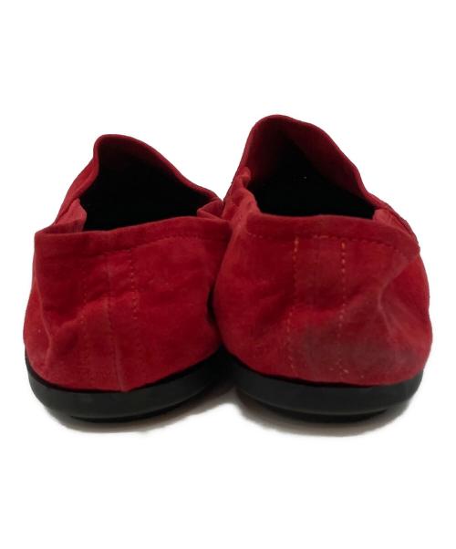 FERRANTE VIAGGIO（フェランテ ヴィアッジョ）FERRANTE VIAGGIO (フェランテ ヴィアッジョ) TAO スエード スリッポン レッド サイズ:43の古着・服飾アイテム