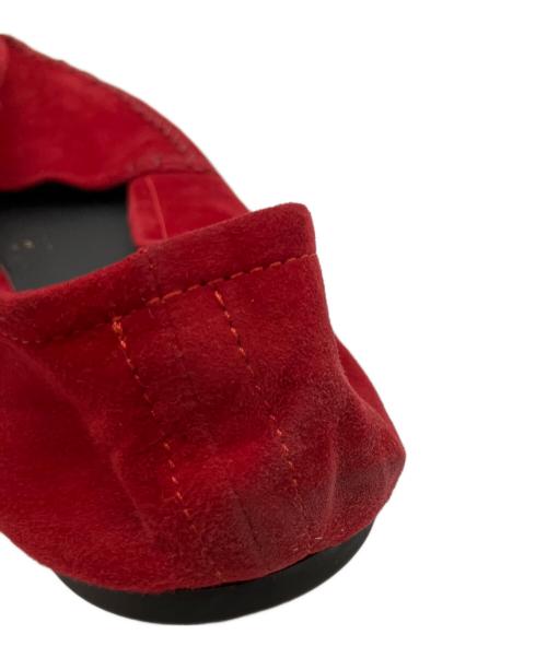 FERRANTE VIAGGIO（フェランテ ヴィアッジョ）FERRANTE VIAGGIO (フェランテ ヴィアッジョ) TAO スエード スリッポン レッド サイズ:43の古着・服飾アイテム