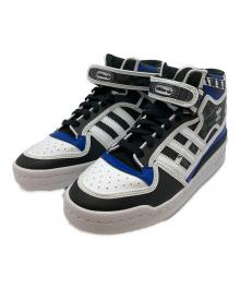 adidas Originals（アディダスオリジナル）の古着「FORUM MID ミッドカットスニーカー」｜ブルー×ホワイト